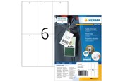 Papier, Fotopapier und Etiketten - HERMA Stabile Anhänger, A4, 70 x 148,5 mm, weiß, perforiert, nicht klebend, bedruckbar - 8047