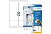 Papier, Fotopapier und Etiketten - HERMA Wetterfeste Folien-Etiketten A4, 99,1 x 67,7 mm, weiß, wiederablösbar - 4575