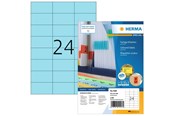 Papier, Fotopapier und Etiketten - HERMA Farbige Etiketten A4, 70 x 37 mm, blau, permanent haftend - 4408