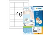 Papier, Fotopapier und Etiketten - HERMA PREMIUM Etiketten A4, 48,5 x 25,4 mm, weiß, permanent haftend - 4474