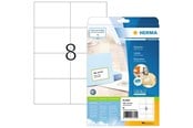 Papier, Fotopapier und Etiketten - HERMA PREMIUM Etiketten A4, 105 x 74 mm, weiß, permanent haftend - 8645