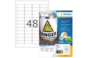 Papier, Fotopapier und Etiketten - HERMA Wetterfeste Outdoor-Folienetiketten A4, 45,7 x 21,2 mm, weiß, extrem stark haftend, dehnfähig - 9536