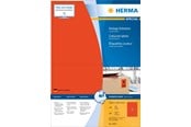 Papier, Fotopapier und Etiketten - HERMA Coloured labels A4 199.6 x 143.5 mm red permanent adhesion - 4567