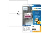 Papier, Fotopapier und Etiketten - HERMA Wetterfeste Folienetiketten A4, 105 x 148 mm, weiß, extrem stark haftend - 4583