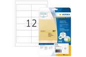 Papier, Fotopapier und Etiketten - HERMA Transparent film labels matt A4 97 x 42.3 mm weatherproof permanent adhesion - 4586