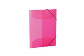 Mappen und Clipboards - HERMA Elasticated folder A4 PP translucent pink - 19505