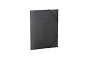Mappen und Clipboards - HERMA Elasticated folder A4 PP translucent black - 19501