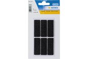 Schreibtischzubehör - HERMA Protectiv feltpads black 15 x 45 mm - 15187