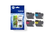Druckerzubehör - Tinte & Toner - Brother LC 422XL Ink (Black Yellow Cyan Magenta) 4-Pack - LC422XLVAL