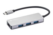 USB-Hubs - Sandberg 4-Port USB-C Hub USB-Hubs - 4 - Grau - 336-32