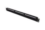 Netzwerkzubehör - Deltaco PAN-108 UTP patchpanel 24xRJ45 Cat6 Krone-"connecter" 1U 19" metal - PAN-108