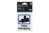 Zubehör für Videoüberwachung - Deltaco Danish TV/Video surveillance sign in plastic 8x10cm (2-pack) - 20-025