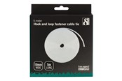 Kabelkanal / Kabelschlauch - Deltaco Cable Ties 10mm 5m White - CM05W
