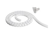 Kabelkanal / Kabelschlauch - Deltaco Nylon cable cover 2.5m white - LDR03