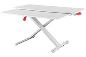 Bildschirm - Leitz Ergo Cosy Höhenverstellbarer Sitz-/Steh-Schreibtischaufsatz mit ausziehbarer Tastaturablage - 65320085