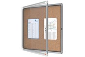 Konferenz und Präsentation - Nobo Premium Plus Schaukasten für den Innenbereich 6 x A4, Kork, Klapptür - 1902562