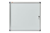 Konferenz und Präsentation - Nobo Schaukasten Extraflach für den Innenbereich, 6 × A4, magnetisch, Klapptür - 1900847