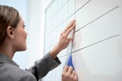 Konferenz und Präsentation - Nobo Selbsthaftendes Rasterband, 1,5 mm x 10 m, schwarz - 1901120