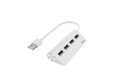 USB-Hubs - Hama USB Hub 4 Ports USB 2.0 480 Mbit/s white USB-Hubs - USB 2.0 - 4 - Weiß - 002001200000