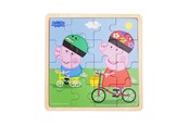 Holzspielzeug - Barbo Toys Peppa Pig - Framed Wooden Puzzle - Biking - 9006