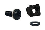 Rack-Gehäuse - Tripp Lite Rack Enclosure Cabinet Square Hole Hardware Kit Screws Washers - rack screws nuts and washers - SRCAGENUTS