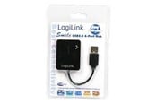 USB-Hubs - LogiLink USB 2.0 hub 4-port Smile black USB-Hubs - 4 - Schwarz - UA0139