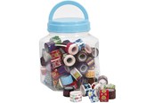Klebeband und Kleber - Creativ Company Tape with Print in Pot 90pcs. - 24613