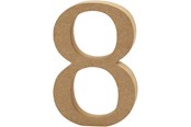 Kunst & Handwerk Ausstattung - Creativ Company Number 8 MDF 8cm 1pc. - 56399