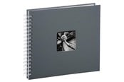 Fotoalbum & Archivierung - Hama "Fine Art" Spiral Album 28 x 24 cm 50 White Pages grey - 2112