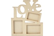 Kunst & Handwerk Ausstattung - Creativ Company Photo Frame Love Wood - 574750