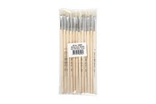 Hobby-Zubehör - Creativ Company Wooden brushes No. 4 short handle 12pcs. - 10604
