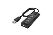 USB-Hubs - Hama USB Hub 4 Ports USB 2.0 480 Mbit/s On/Off Switch USB-Hubs - USB 3.2 - 200118