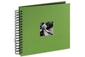Fotoalbum & Archivierung - Hama "Fine Art" Spiral Album 28 x 24 cm 50 Black Pages apple green - 94875