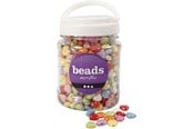 Kunst & Handwerk Ausstattung - Creativ Company Heart Beads in Jar 700ml - 69702