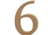 Kunst & Handwerk Ausstattung - Creativ Company Number 6 MDF 8cm 1pc. - 56397