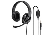 Kopfhörer/Headsets - Hama "HS-P350" PC Office Headset Stereo black - 139926