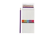 Utensilien zum Schreiben und Zeichnen - Creativ Company Colortime colouring pencils - Purple 12pcs. - 38575