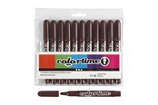 Utensilien zum Schreiben und Zeichnen - Creativ Company Dark brown Jumbo markers 12pcs. - 37360