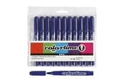Utensilien zum Schreiben und Zeichnen - Creativ Company Colortime Tusch Markers Blue 12 pcs. - 37355