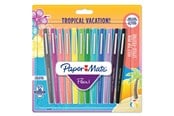 Utensilien zum Schreiben und Zeichnen - Paper Mate Flair Filzstifte | mittlere Spitze (0,7mm) | Tropical Farben | 12 Stück - 1951029