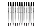 Utensilien zum Schreiben und Zeichnen - Parker Nachfüllmine für Rollerball mit feiner Spitze | schwarz | 12 Stück - 1950277