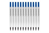 Utensilien zum Schreiben und Zeichnen - Parker Ersatzminen für Tintenroller | feine Spitze | blaue QUINK Tinte | 12 Stück - 1950279
