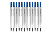 Utensilien zum Schreiben und Zeichnen - Parker Ersatzminen für Tintenroller | mittlere Spitze | blaue QUINK Tinte | 12 Stück - 1950311