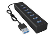 USB-Hubs - ICY BOX IB-HUB1700-U3 USB-Hubs - USB 3.2 - 7 - Schwarz - IB-HUB1700-U3