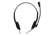 Kopfhörer/Headsets - LogiLink Stereo headset 2x 3.5 mm headphone jack boom microphone eco box - HS0052