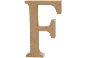 Kunst & Handwerk Ausstattung - Creativ Company Letter F MDF 8cm 1pc. - 56365