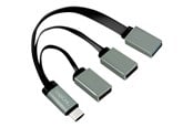 USB-Hubs - LogiLink USB-C™ Hub 2x USB 2.0 AF + 1x USB 3.0 AF USB-Hubs - 3 - Grau - UA0315