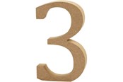 Kunst & Handwerk Ausstattung - Creativ Company Number 3 MDF 8cm 1pc. - 56394