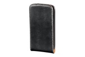 Handys - Cover & Cases - Hama Mobil Bag for HTC Salsa Flip-Front Black Leather - 106578