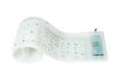 Tastaturen - LogiLink Keyboard flexible waterproof USB + PS/2 white - Tastatur - Deutsch - Weiss - ID0018
